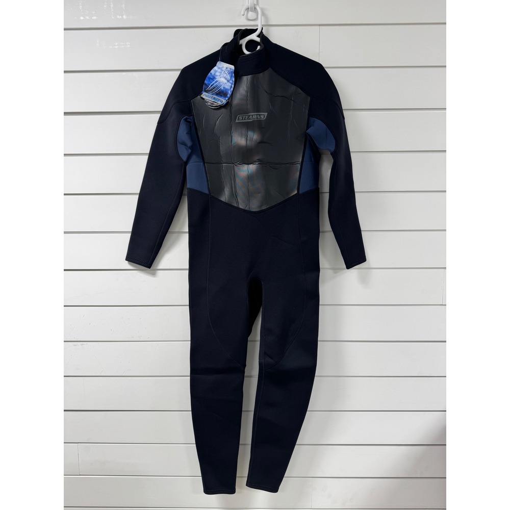 Stearns 2.5/2.0mm Performance Full Wetsuit Black Blue Size Large NWT 5805PWT